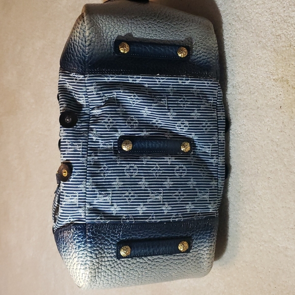 LV BAG SIZE LARGE COLOR BLUE 💙 100% AUTHENTIC USED ITEM - Picture 6 of 11